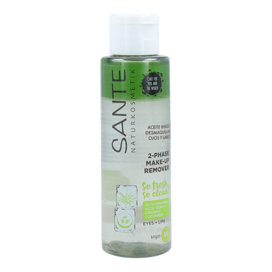 Olio struccante bifasico per occhi e labbra Sante 110 ml