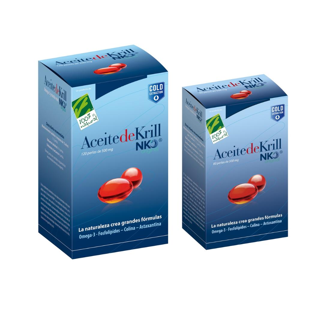 Pack of NKO Krill Oil 500 mg 100% natural  200 capsules