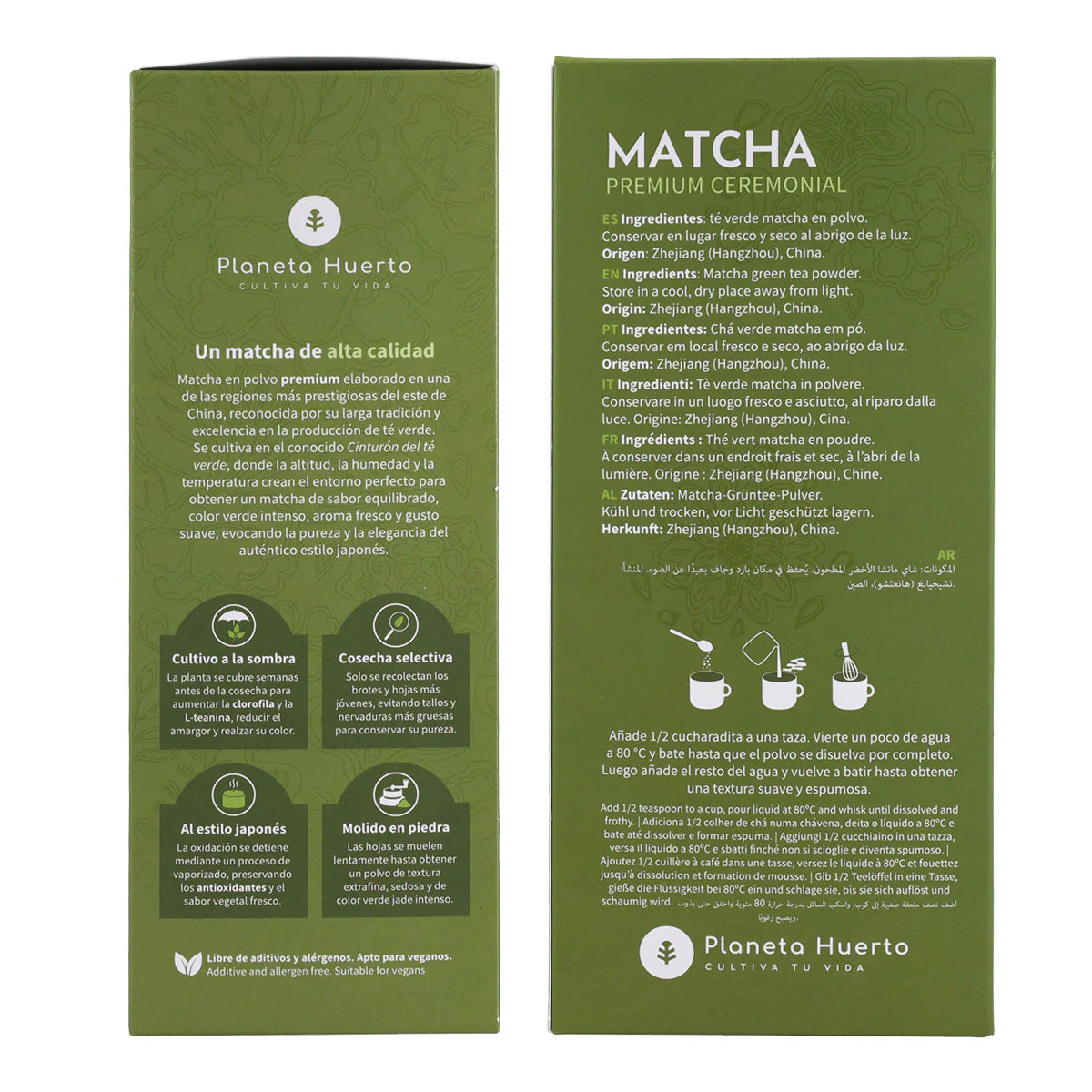 Matcha-te av högsta kvalitet Planeta Huerto 200 g