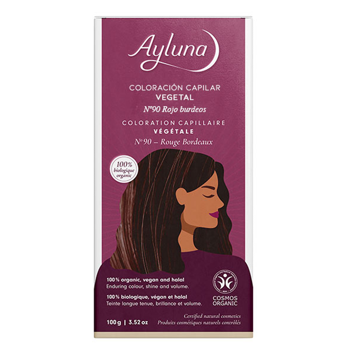 Colorante Vegetal 90 Rojo Burdeos Ayluna, AYLUNA, 100 g