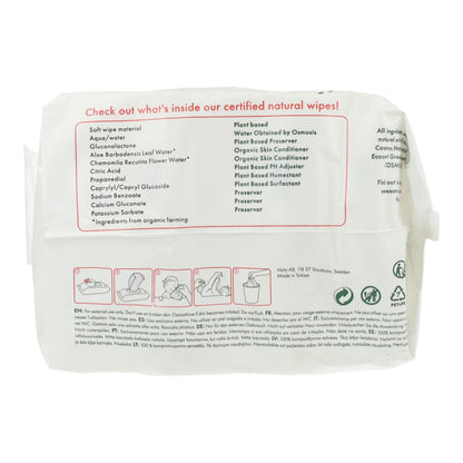 Pack 3 Toallitas compostables Naty  3x56 uds