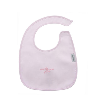 Square bib with Velcro, light blue, 20x26 cm. Colour: pink