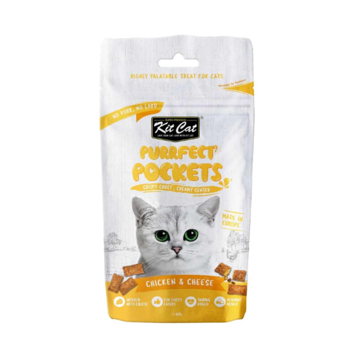 Zestaw Cat Purrfect Pockets - kurczak i ser 60 g Przekąska dla kotów