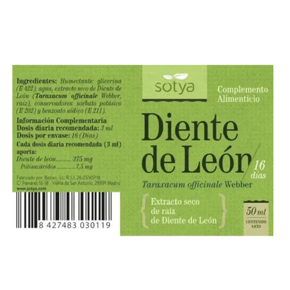 Diente De Leon Extracto Sotya 50 ml