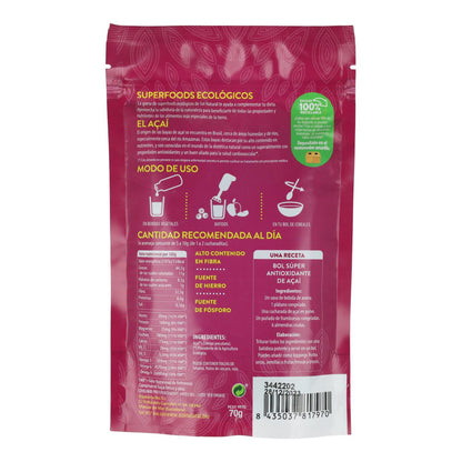 Biologisch acaipulver Sol Natural 70 g