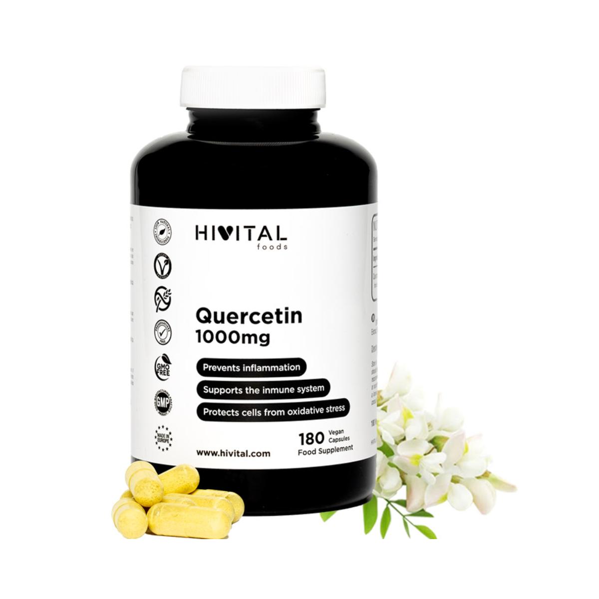Quercétine 1000 mg Hivital 180 gélules végétaliennes