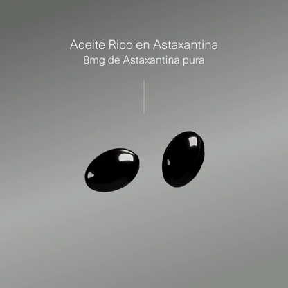 Astaxantina naturale pura 8 mg, 160 mg Olio ricco di astaxantina Aldous Bio 120 capsule