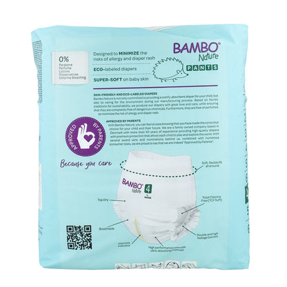 Blöjor Pants T4 (7-12 kg) Bambo Nature 20 st