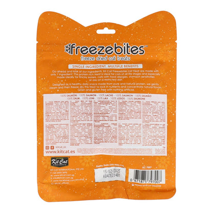 Kit Cat FreezeBites - Zalm 15 g Natuurlijke gevriesdroogde snack voor katten