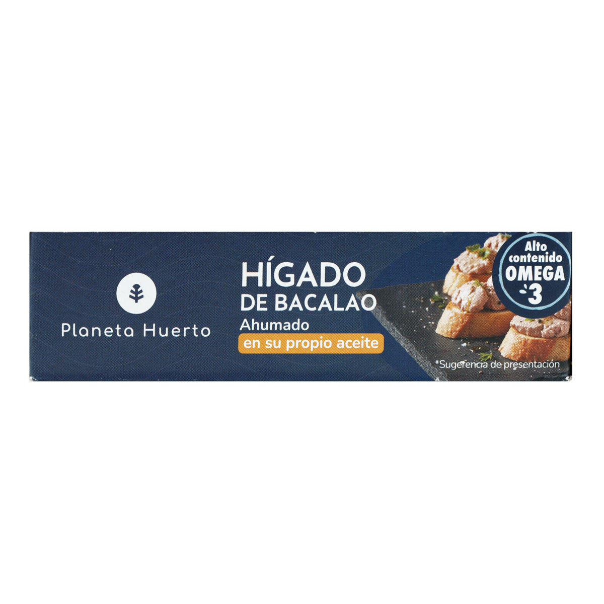 Pack 12x Hígado de bacalao en su propio aceite Planeta Huerto 120 g