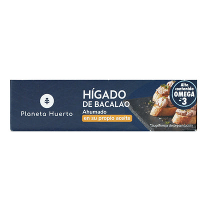 Pack 12x Hígado de bacalao en su propio aceite Planeta Huerto 120 g