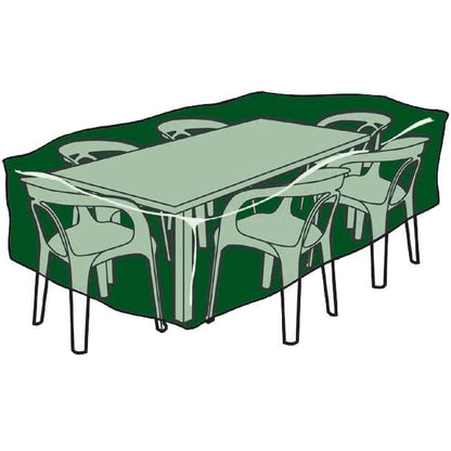 Rechteckige Tisch- und Stuhlhussen aus Polyester 225 x 143 x 90 cm