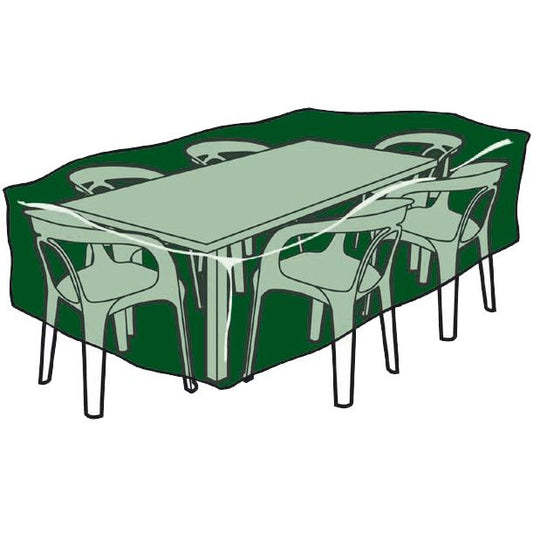 Prostokątny pokrowiec na stoły i krzesła z poliestru 225 x 143 x 90 cm