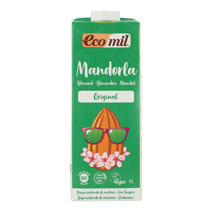 Pack 6 uds Bebida Vegetal de Almendra endulzada con Ágave BIO EcoMil 1L