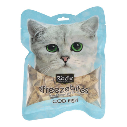 Kit Cat FreezeBites - Kabeljauw 15 g Natuurlijke gevriesdroogde snack voor katten