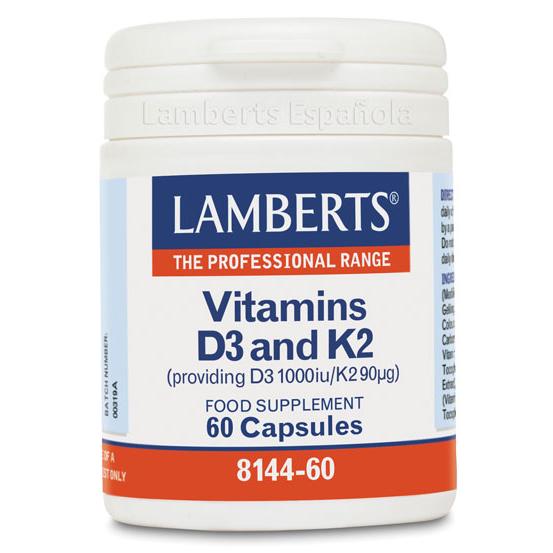 Vitamine D 3 1000 IE en vitamine K2  90 µg, Lamberts