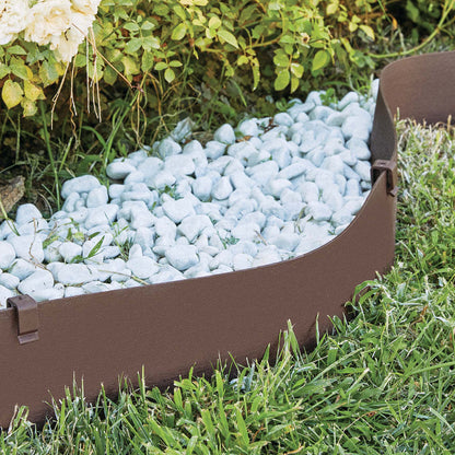 Flexible edging with brown spikes 5 m Verdemax