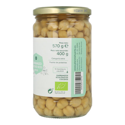 Pack 3x Garbanzo Cocido ECO Planeta Huerto 570 g