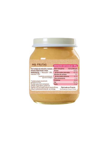 Potje perzik en appel Babybio 130 g