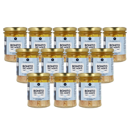 Pakket 12x Bonito del Norte in olijfolie ECO Planeta Huerto 200 g