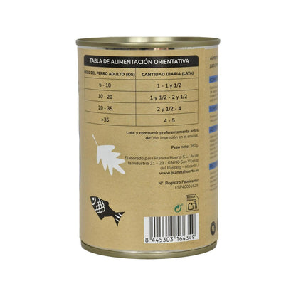 Pack 6 x Grain Free Superpremium Wet Dog Food Salmon 380 g Planeta Huerto