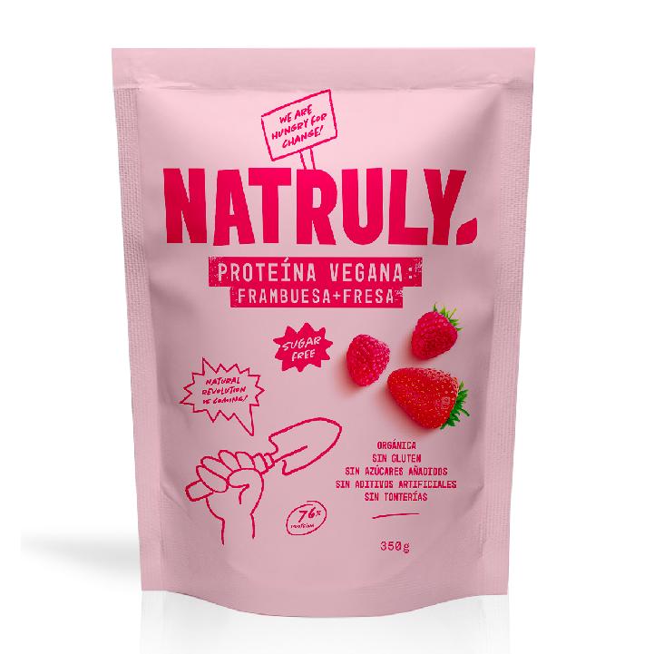 Natruly Vegan Protein Raspberry Strawberry, 350g