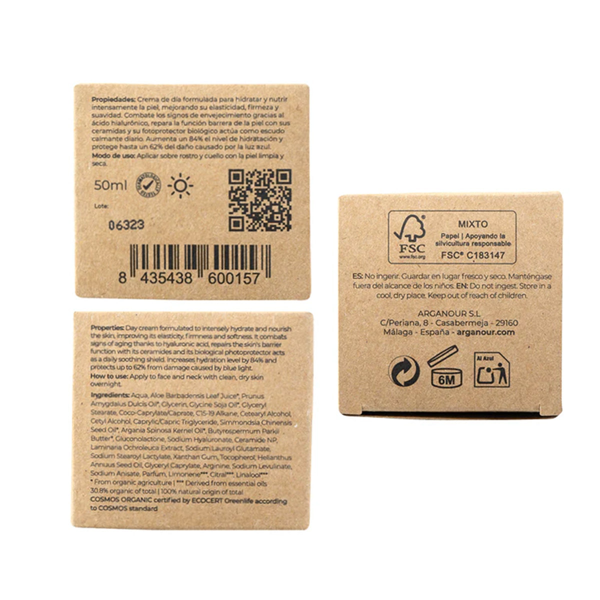 Krem do twarzy na dzień dla skóry normalnej i suchej Arganour 50 ml
