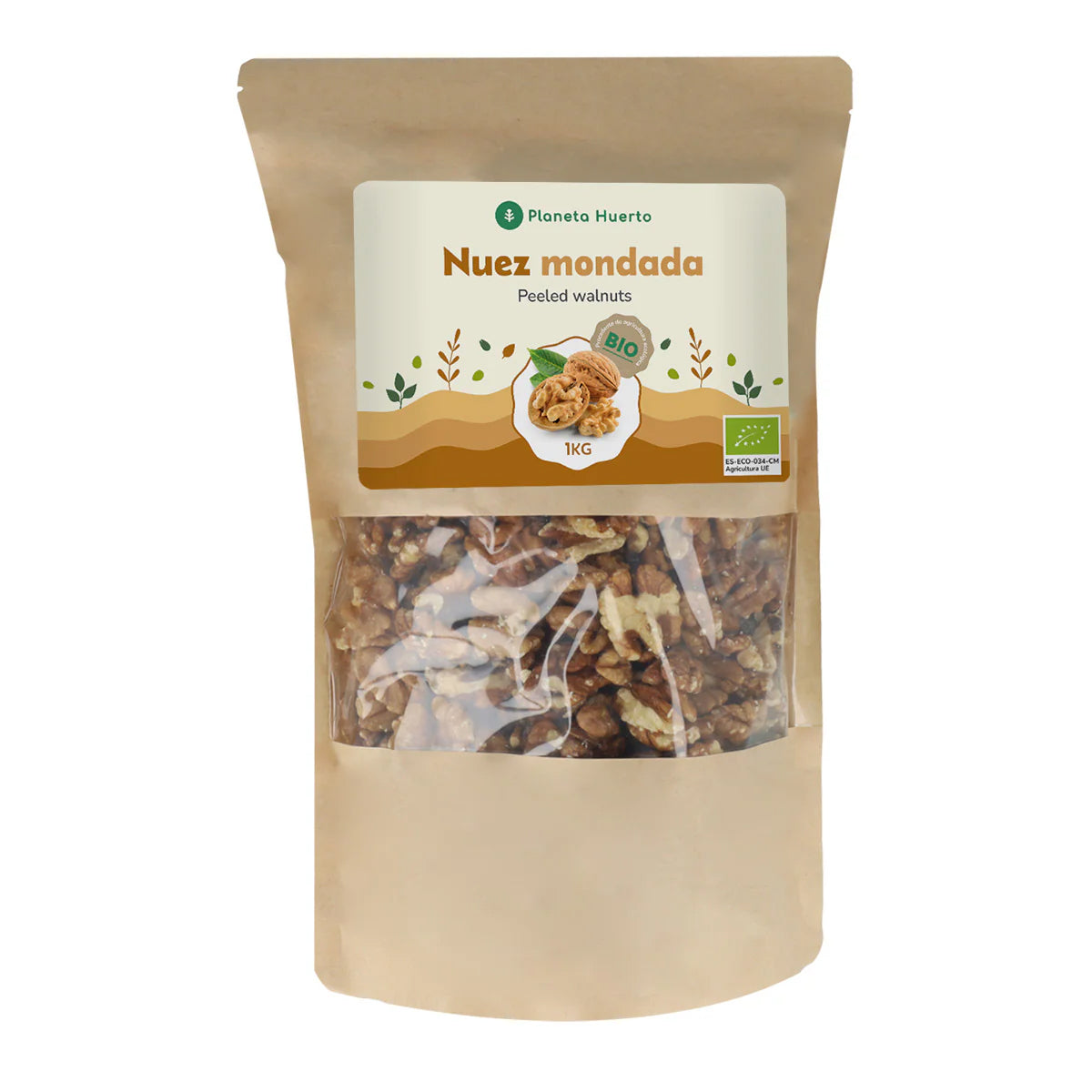 Skalade valnötter ECO Planeta Huerto 1 kg