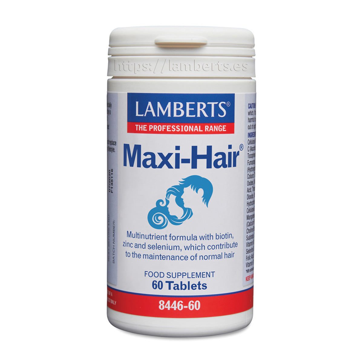Maxi-Hair, Lamberts, 60 tabletek