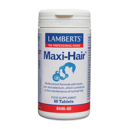 Maxi-Hair, Lamberts, 60 tabletek