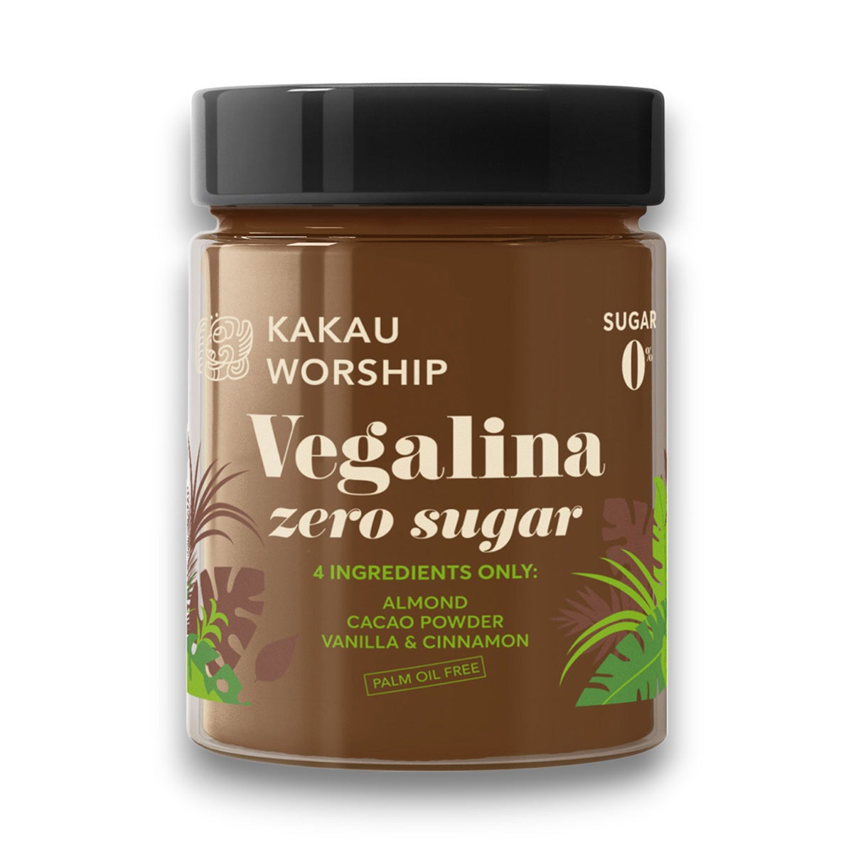 Vegalina Zero Sugar Amandel 95% Cacao Worship Cacaocrème 200 g