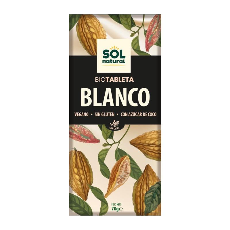 Tavoletta di cioccolato bianco biologico 70 g Sol Natural