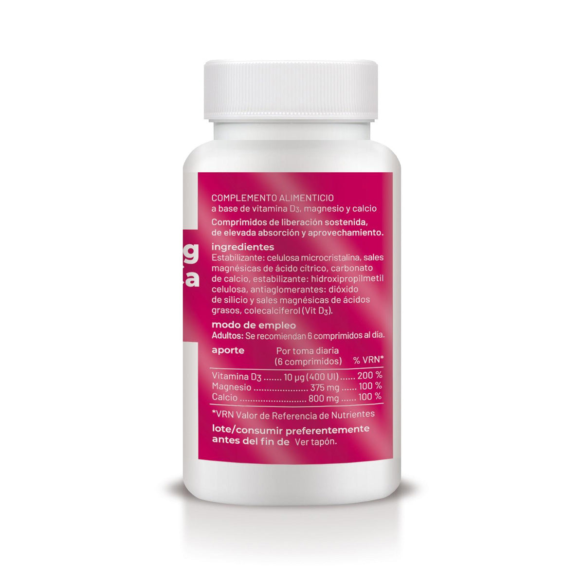 Vitamin D3+MG Sustained Release, Soria Natural, 60 tablets