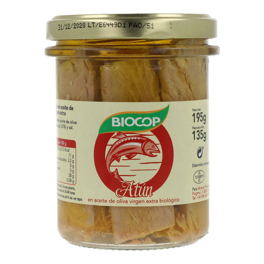 Biocop Bio-Thunfischfilets in der Dose, 195 g