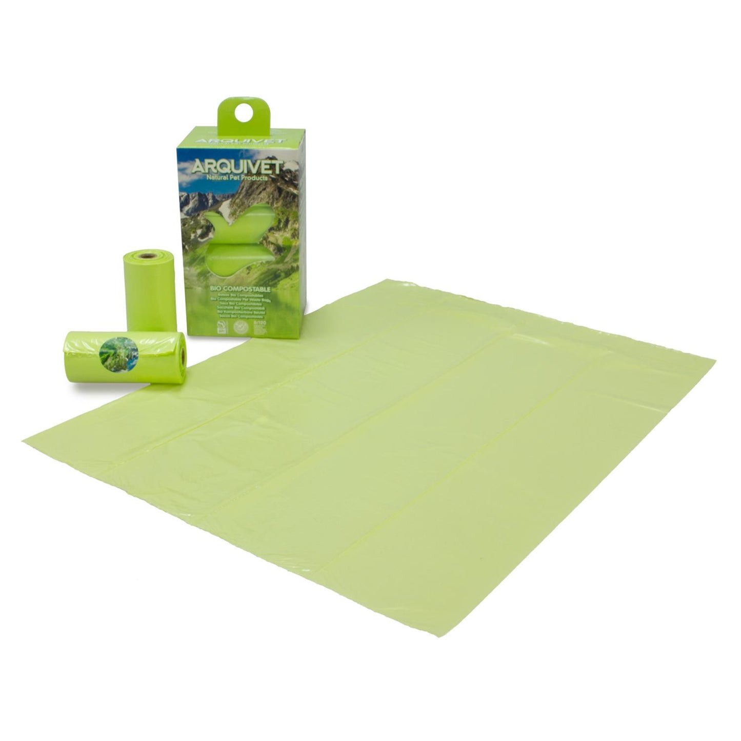 Biokomposterbara hundpåsar Arquivet 8 rullar x 15 påsar
