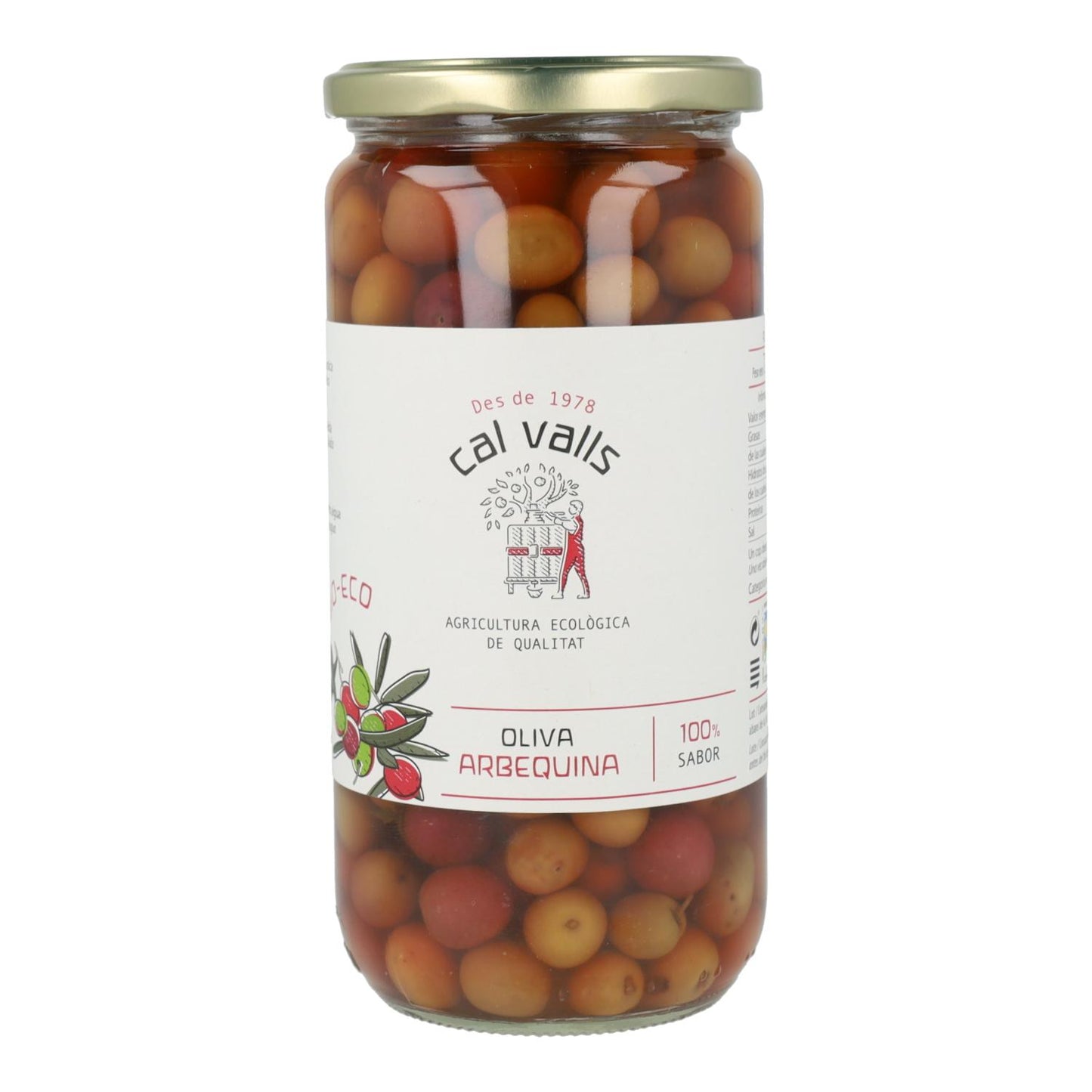 Olive Arbequina ECO Cal Valls 720 g