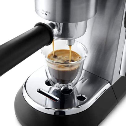 Delonghi Dedica Maestro Manual Espresso and Cappuccino Coffee Maker EC685.M metal