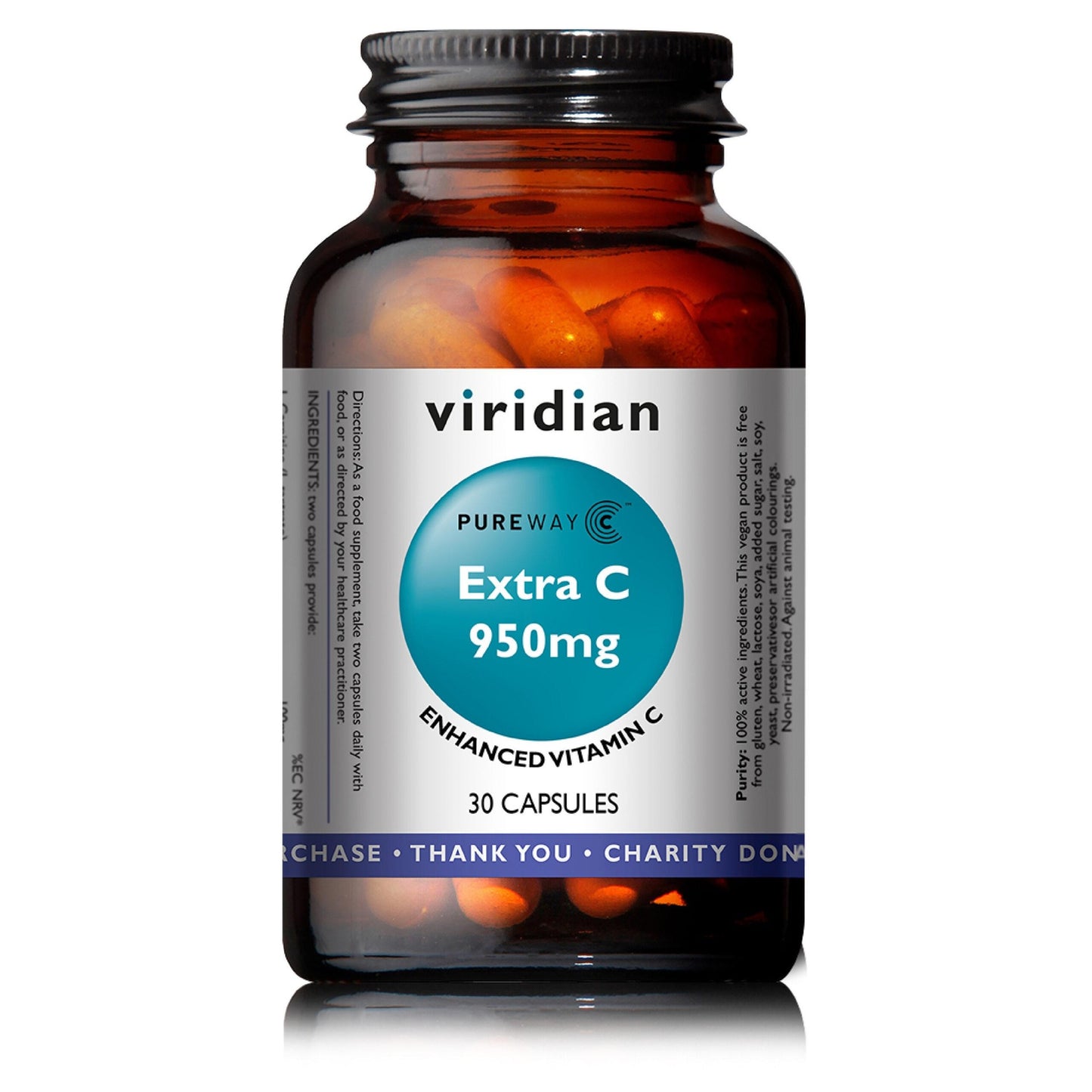 Extra C 950 mg Viridian 30 Kapseln