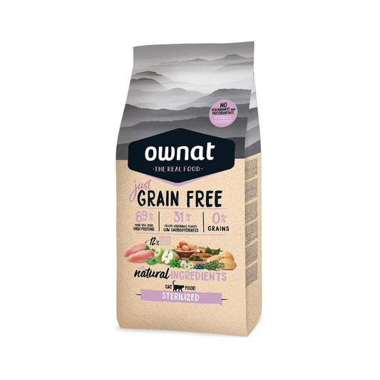 Just Grain Free Cat Food for Sterilised Cats Ownat 3 kg