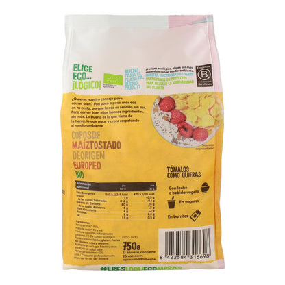 2er-Pack Maxi-Pack Bio-Geröstete Maisflocken Ecocesta 750 g