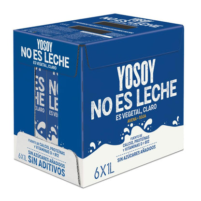 Pakket van 6 stuks YOSOY NO ES LECHE drank van haver en soja, glutenvrij YOSOY 1 l