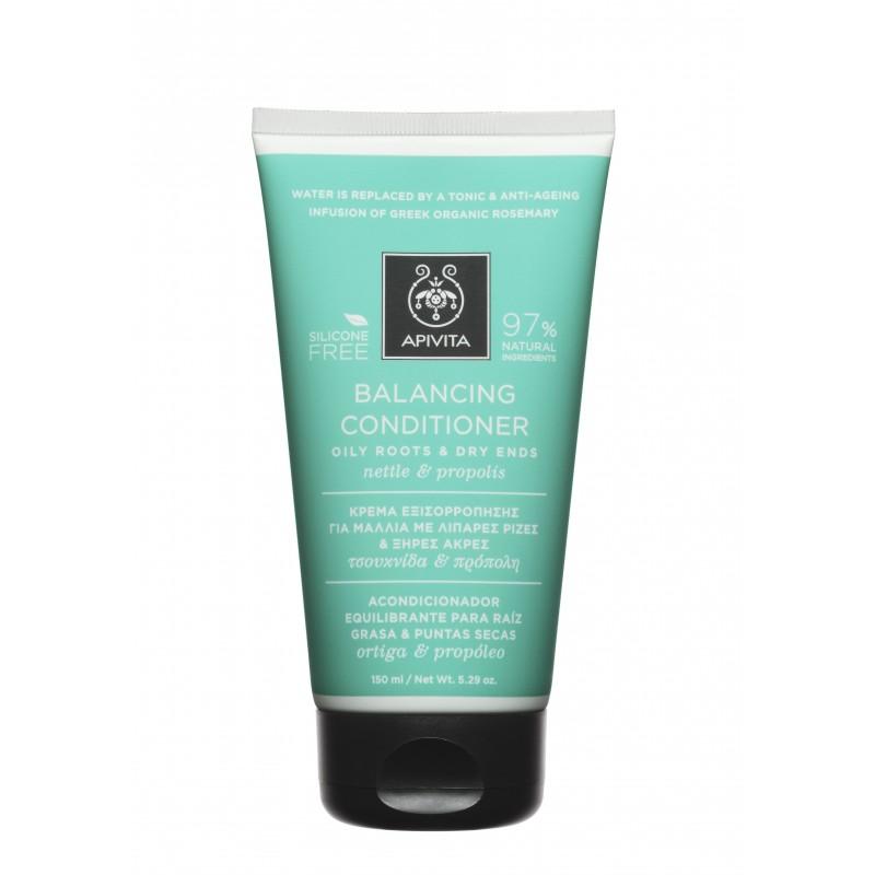 Balanserande balsam för fet hårbotten och torra hårtoppar Apivita 150 ml