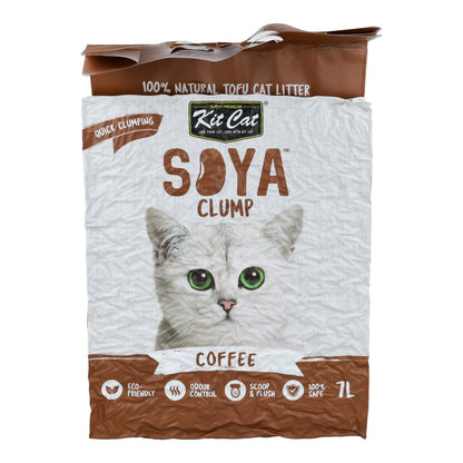 Kit Cat Arena Eco SoyaClump - Coffee 7 L Kattenbakvulling