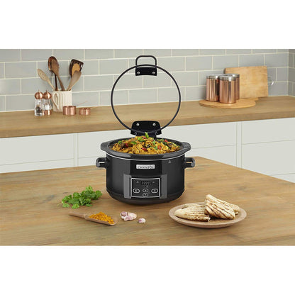 Pentola a cottura lenta Crockpot 4,7 L CSC052X con coperchio ribaltabile (ricondizionata)