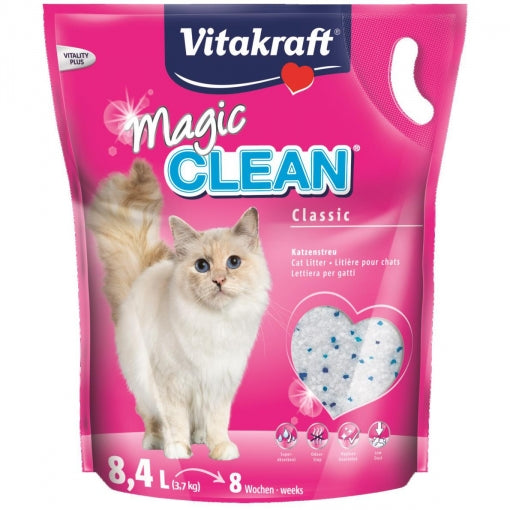 Vitakraft Magic Clean Perles de gel de silice super absorbantes 4,2 L