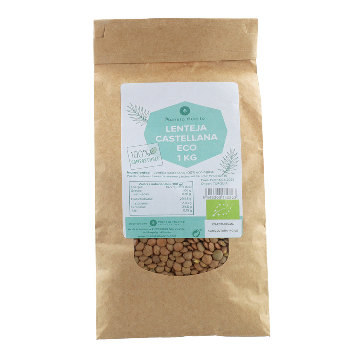 Lenticchie castigliane ECO Planeta Huerto