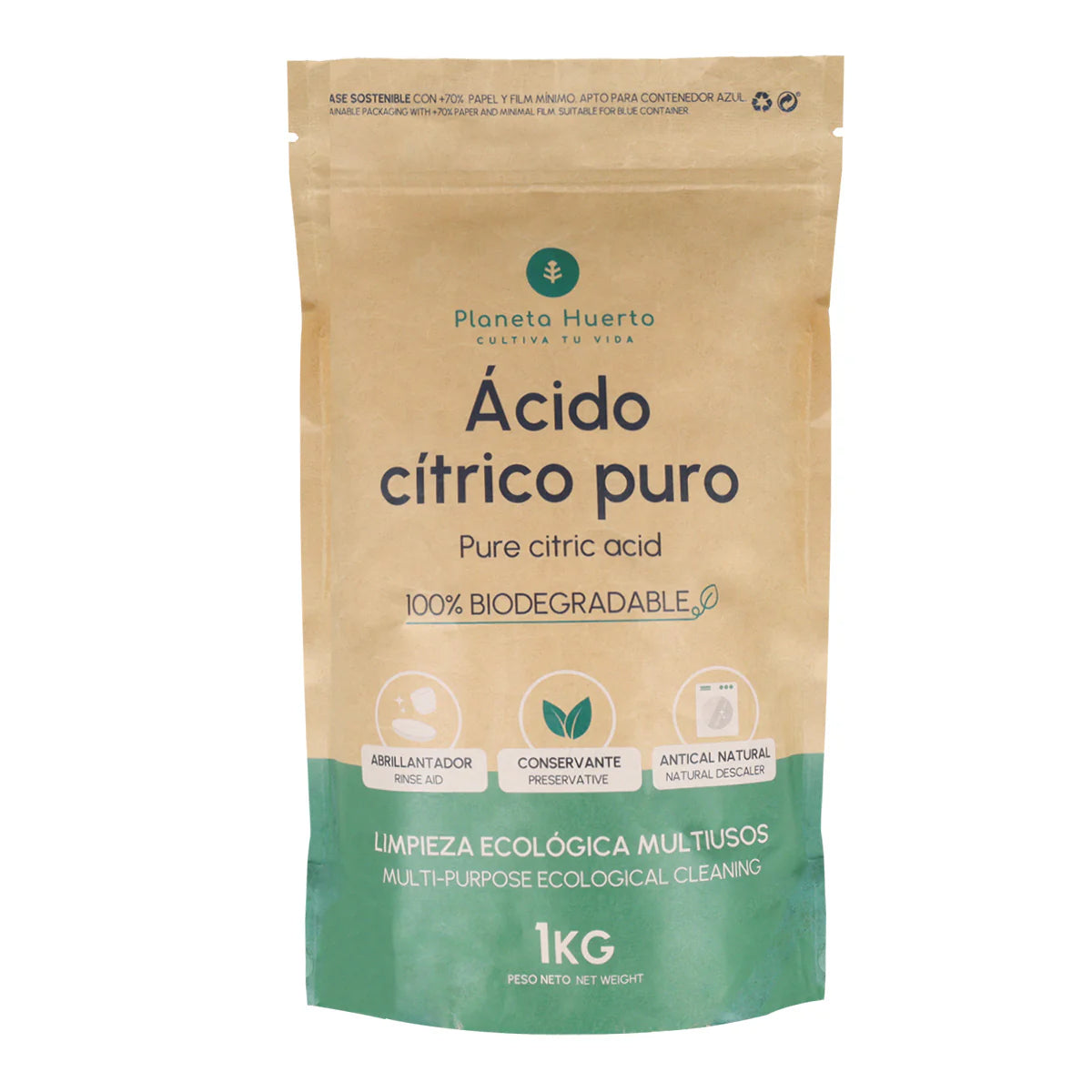 Pack Limpieza Hogar Zero Waste Planeta Huerto 1 Kg