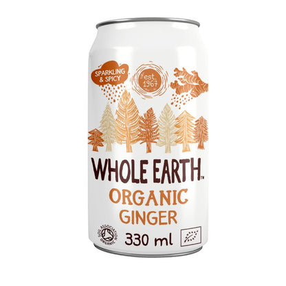 Boisson rafraîchissante bio au gingembre Whole Earth 330 ml
