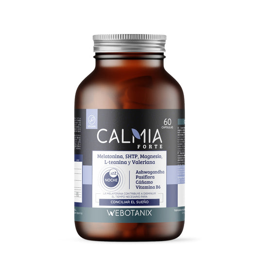 Calmia Noche Forte (5HTP+Melatonin+ Magnesium, L-Theanine, Valerian) WEBOTANIX 60 capsules