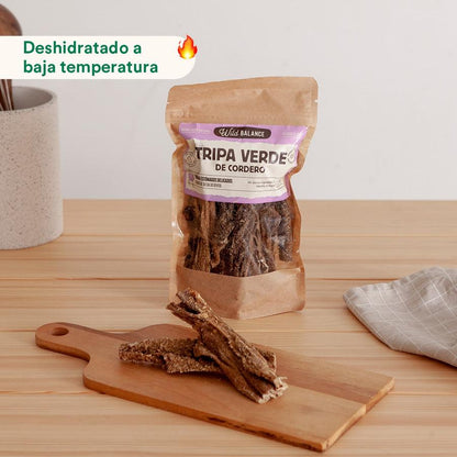 Snack Natural Tripa verde de cordero Wild Balance 100 g